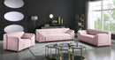 Naya Pink Velvet Loveseat - NY Furniture Direct (NY)