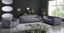 Naya Grey Velvet Chair - NY Furniture Direct (NY)