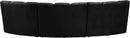 Infinity Black Velvet 3pc. Modular Sectional - NY Furniture Direct (NY)