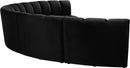 Infinity Black Velvet 6pc. Modular Sectional - NY Furniture Direct (NY)