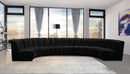 Infinity Black Velvet 7pc. Modular Sectional - NY Furniture Direct (NY)