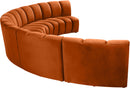 Infinity Cognac Velvet 5pc. Modular Sectional - NY Furniture Direct (NY)