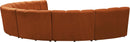 Infinity Cognac Velvet 7pc. Modular Sectional - NY Furniture Direct (NY)