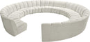 Infinity Cream Velvet 12pc. Modular Sectional - NY Furniture Direct (NY)