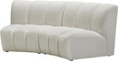 Infinity Cream Velvet 2pc. Modular Sectional - NY Furniture Direct (NY)