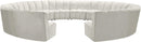 Infinity Cream Velvet 12pc. Modular Sectional - NY Furniture Direct (NY)