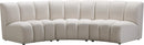 Infinity Cream Velvet 3pc. Modular Sectional - NY Furniture Direct (NY)