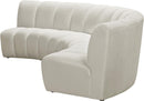 Infinity Cream Velvet 3pc. Modular Sectional - NY Furniture Direct (NY)