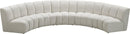 Infinity Cream Velvet 5pc. Modular Sectional - NY Furniture Direct (NY)