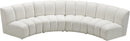 Infinity Cream Velvet 4pc. Modular Sectional - NY Furniture Direct (NY)