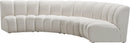 Infinity Cream Velvet 4pc. Modular Sectional - NY Furniture Direct (NY)