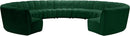 Infinity Green Velvet 11pc. Modular Sectional - NY Furniture Direct (NY)
