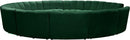 Infinity Green Velvet 12pc. Modular Sectional - NY Furniture Direct (NY)