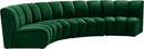 Infinity Green Velvet 4pc. Modular Sectional - NY Furniture Direct (NY)