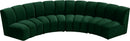 Infinity Green Velvet 4pc. Modular Sectional - NY Furniture Direct (NY)