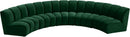 Infinity Green Velvet 5pc. Modular Sectional - NY Furniture Direct (NY)