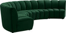 Infinity Green Velvet 5pc. Modular Sectional - NY Furniture Direct (NY)