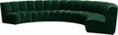 Infinity Green Velvet 6pc. Modular Sectional - NY Furniture Direct (NY)