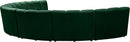 Infinity Green Velvet 7pc. Modular Sectional - NY Furniture Direct (NY)