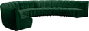 Infinity Green Velvet 7pc. Modular Sectional - NY Furniture Direct (NY)
