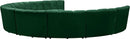 Infinity Green Velvet 9pc. Modular Sectional - NY Furniture Direct (NY)