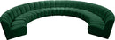 Infinity Green Velvet 9pc. Modular Sectional - NY Furniture Direct (NY)