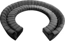 Infinity Grey Velvet 11pc. Modular Sectional - NY Furniture Direct (NY)