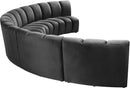 Infinity Grey Velvet 5pc. Modular Sectional - NY Furniture Direct (NY)