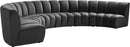 Infinity Grey Velvet 6pc. Modular Sectional - NY Furniture Direct (NY)