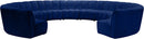 Infinity Navy Velvet 11pc. Modular Sectional - NY Furniture Direct (NY)