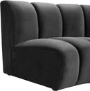 Infinity Grey Velvet 5pc. Modular Sectional - NY Furniture Direct (NY)
