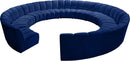 Infinity Navy Velvet 12pc. Modular Sectional - NY Furniture Direct (NY)