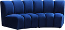 Infinity Navy Velvet 2pc. Modular Sectional - NY Furniture Direct (NY)