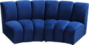Infinity Navy Velvet 2pc. Modular Sectional - NY Furniture Direct (NY)