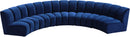 Infinity Navy Velvet 5pc. Modular Sectional - NY Furniture Direct (NY)
