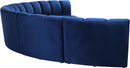 Infinity Navy Velvet 6pc. Modular Sectional - NY Furniture Direct (NY)