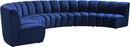 Infinity Navy Velvet 6pc. Modular Sectional - NY Furniture Direct (NY)