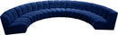 Infinity Navy Velvet 7pc. Modular Sectional - NY Furniture Direct (NY)