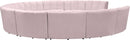 Infinity Pink Velvet 11pc. Modular Sectional - NY Furniture Direct (NY)