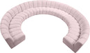 Infinity Pink Velvet 10pc. Modular Sectional - NY Furniture Direct (NY)