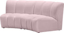 Infinity Pink Velvet 2pc. Modular Sectional - NY Furniture Direct (NY)