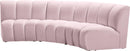 Infinity Pink Velvet 3pc. Modular Sectional - NY Furniture Direct (NY)