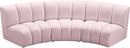 Infinity Pink Velvet 3pc. Modular Sectional - NY Furniture Direct (NY)