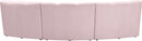 Infinity Pink Velvet 3pc. Modular Sectional - NY Furniture Direct (NY)