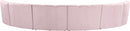 Infinity Pink Velvet 6pc. Modular Sectional - NY Furniture Direct (NY)