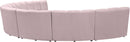 Infinity Pink Velvet 7pc. Modular Sectional - NY Furniture Direct (NY)