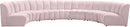 Infinity Pink Velvet 7pc. Modular Sectional - NY Furniture Direct (NY)