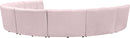 Infinity Pink Velvet 8pc. Modular Sectional - NY Furniture Direct (NY)