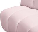 Infinity Pink Velvet 5pc. Modular Sectional - NY Furniture Direct (NY)