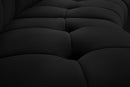 Limitless Black Velvet 2pc. Modular Sectional